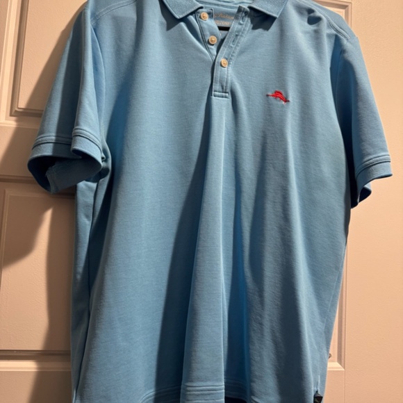Tommy Bahama Men’s Polo Shirt – Medium – Barely Used - Blue - Picture 4 of 5
